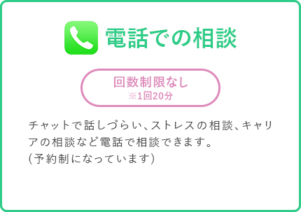 電話相談での相談