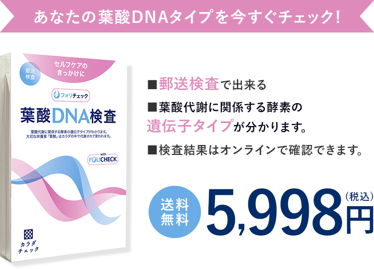 葉酸DNA検査キット