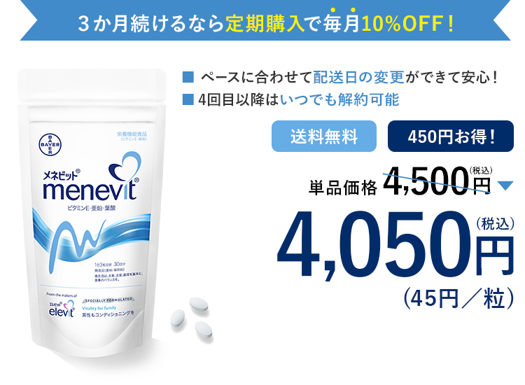 メネビット定期購入価格