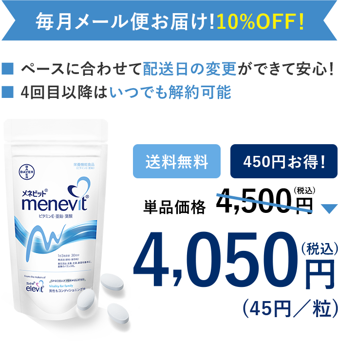 メネビット定期購入価格
